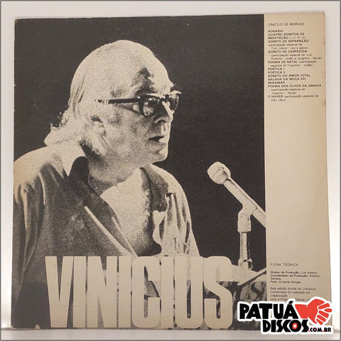 Vinicius De Moraes & Carlos Drummond de Andrade - Vinicius & Drummond - LP